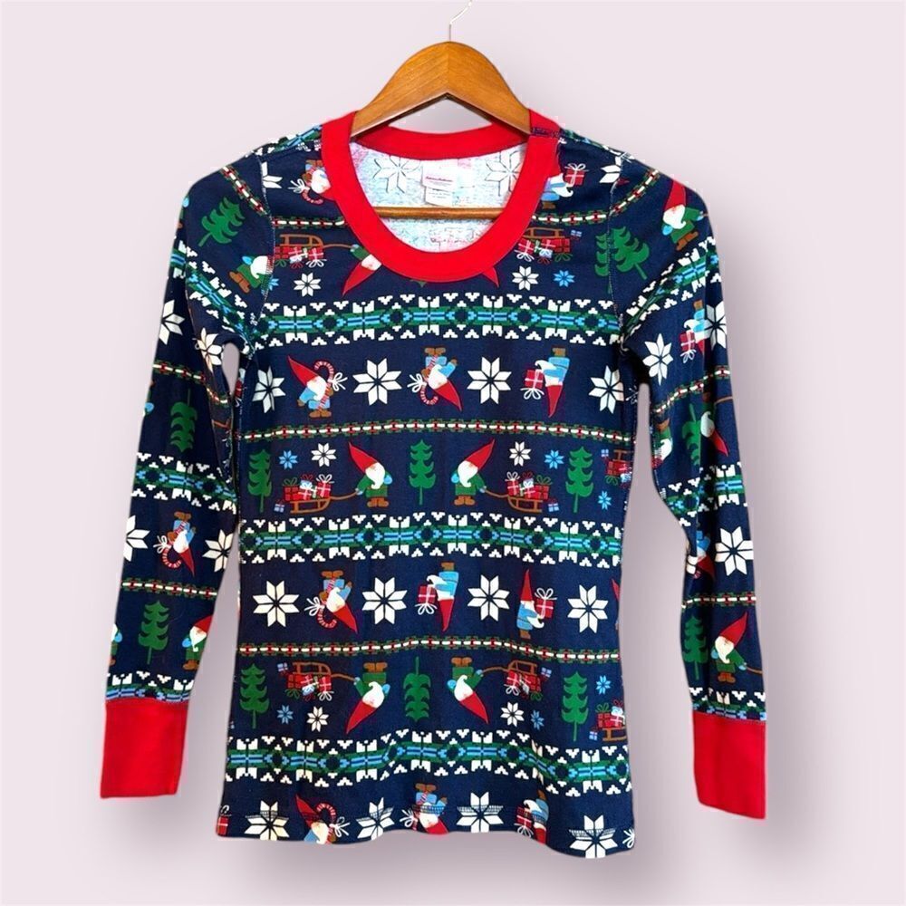 HANNA ANDERSSON Gnome Christmas Fair Isle Pajama Top